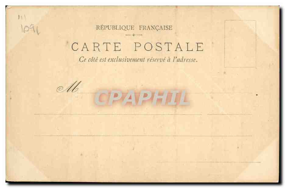 CPA Digestion interrompue Taureau Politique  — Back