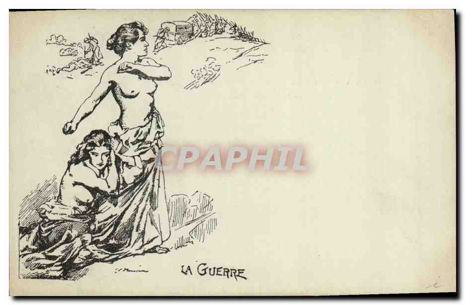 CPA Politique La guerre Femme Militaria 