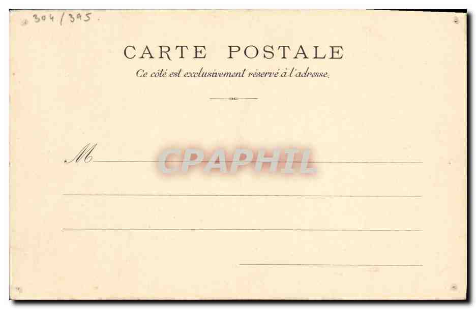 CPA Fantaisie Prensd ton vol Sarrazin — Rückseite