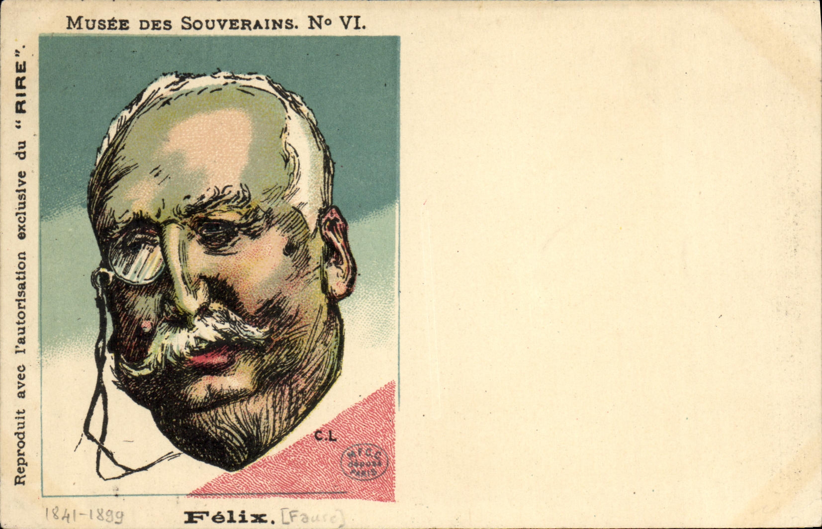CPA Fantaisie Musee des Souverains Felix Faure 