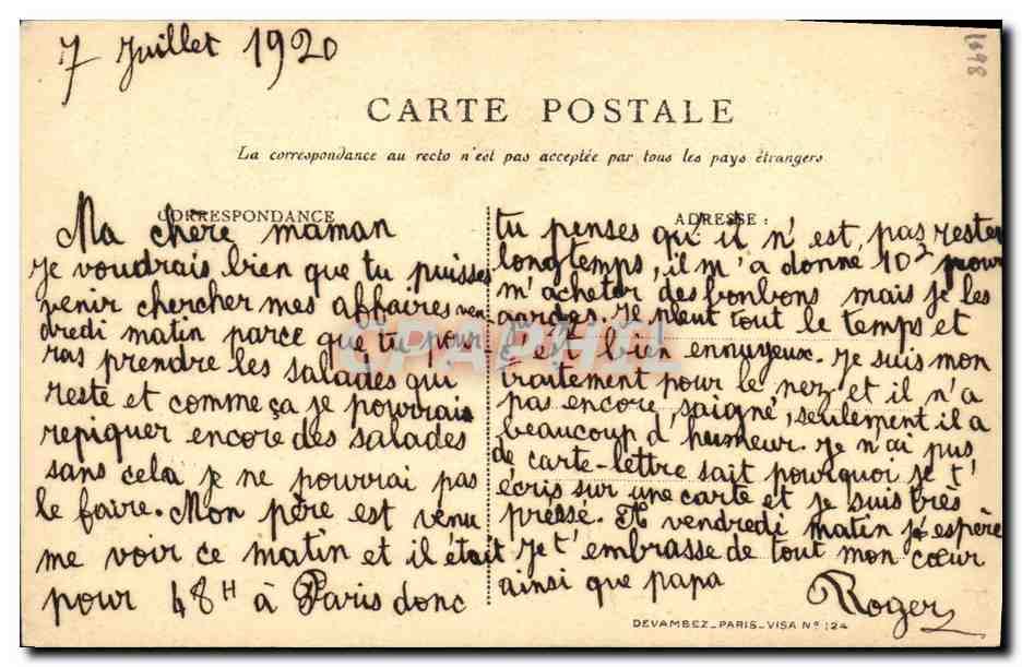 Allemagne et France — caricature politique — A. Billiet — Achterkant