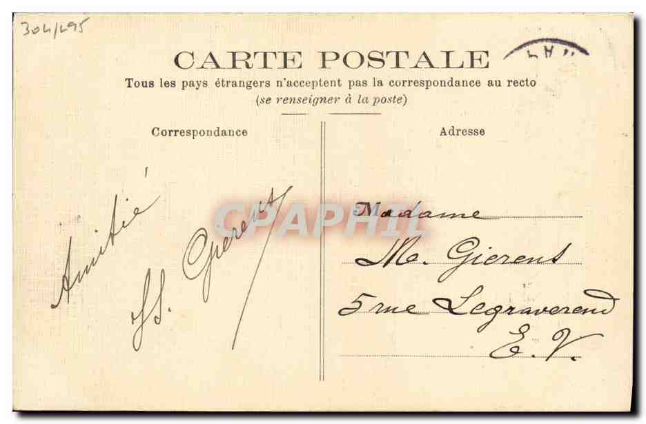 CPA Fantaisie Cheron (carte toilee) Militaria — Back