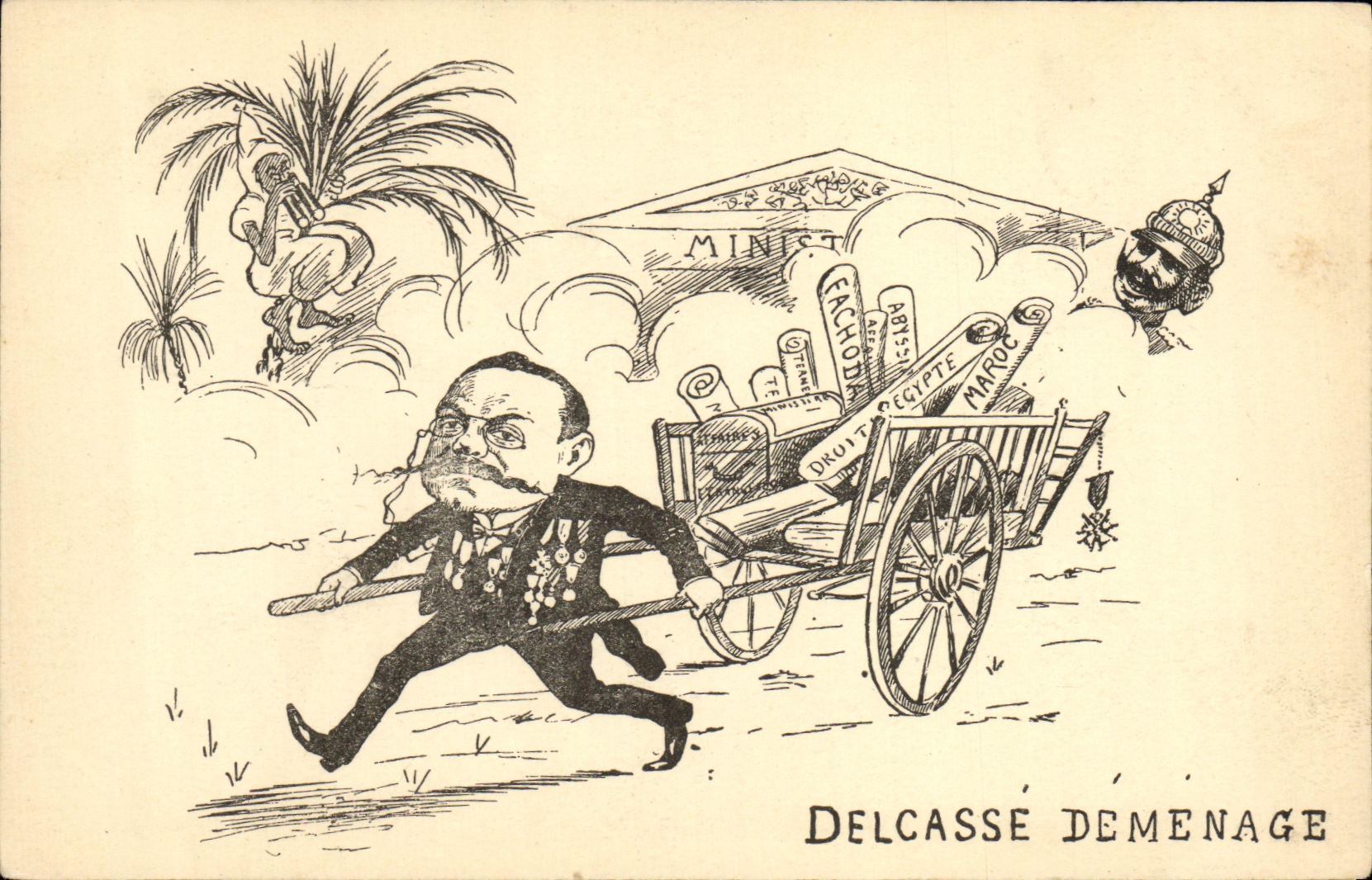CPA Fantaisie Delcasse demenage Assemblee 