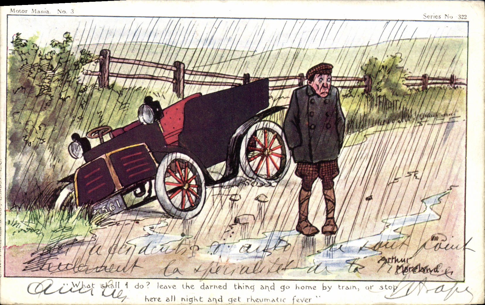 CPA Fantaisie Automobile 