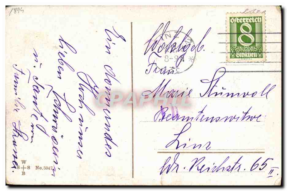 CPA Fantaisie Automobile — Verso