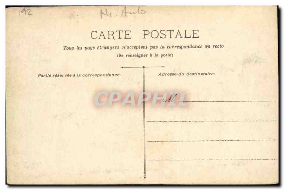 CPA Fantaisie Automobile  — Rückseite