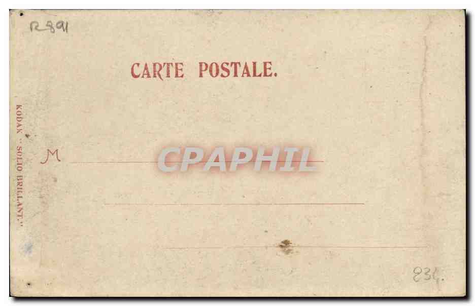 CARTE PHOTO Train Nord  — Rückseite