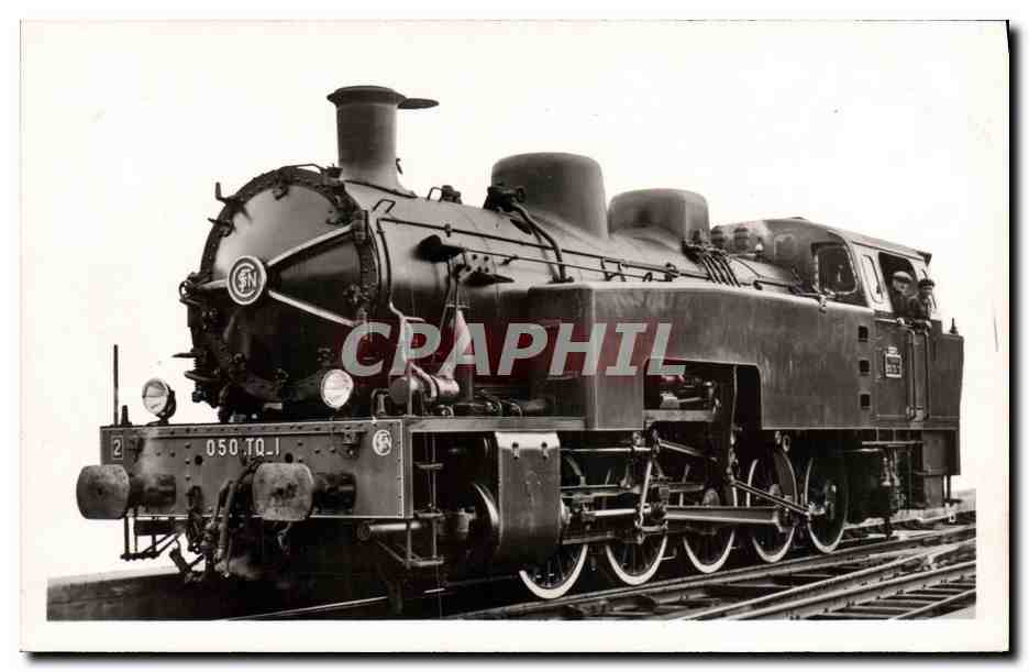 CPA Train Locomotive Tender 050 TQ