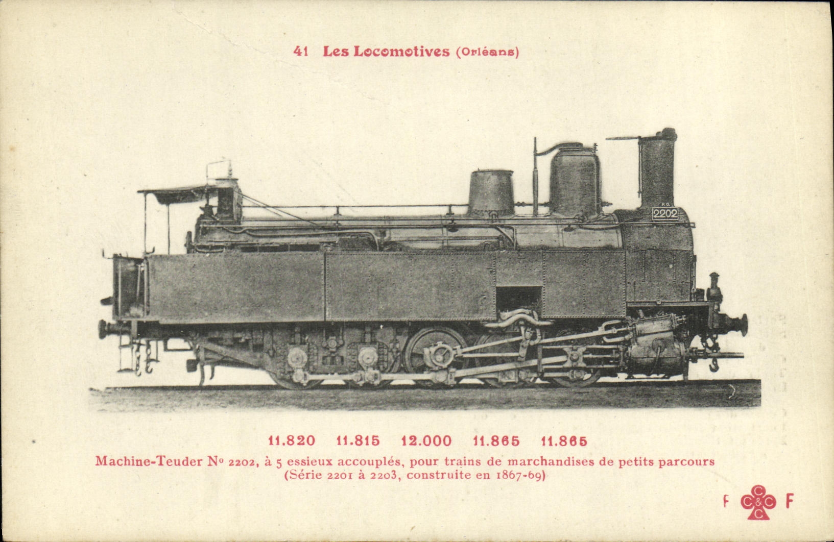 CPA Train Locomotive Orleans Machine Teuder