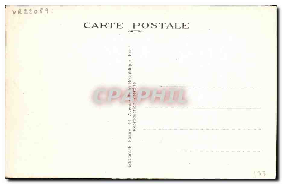 CPA Train Locomotive PO Machine 4703 — Verso