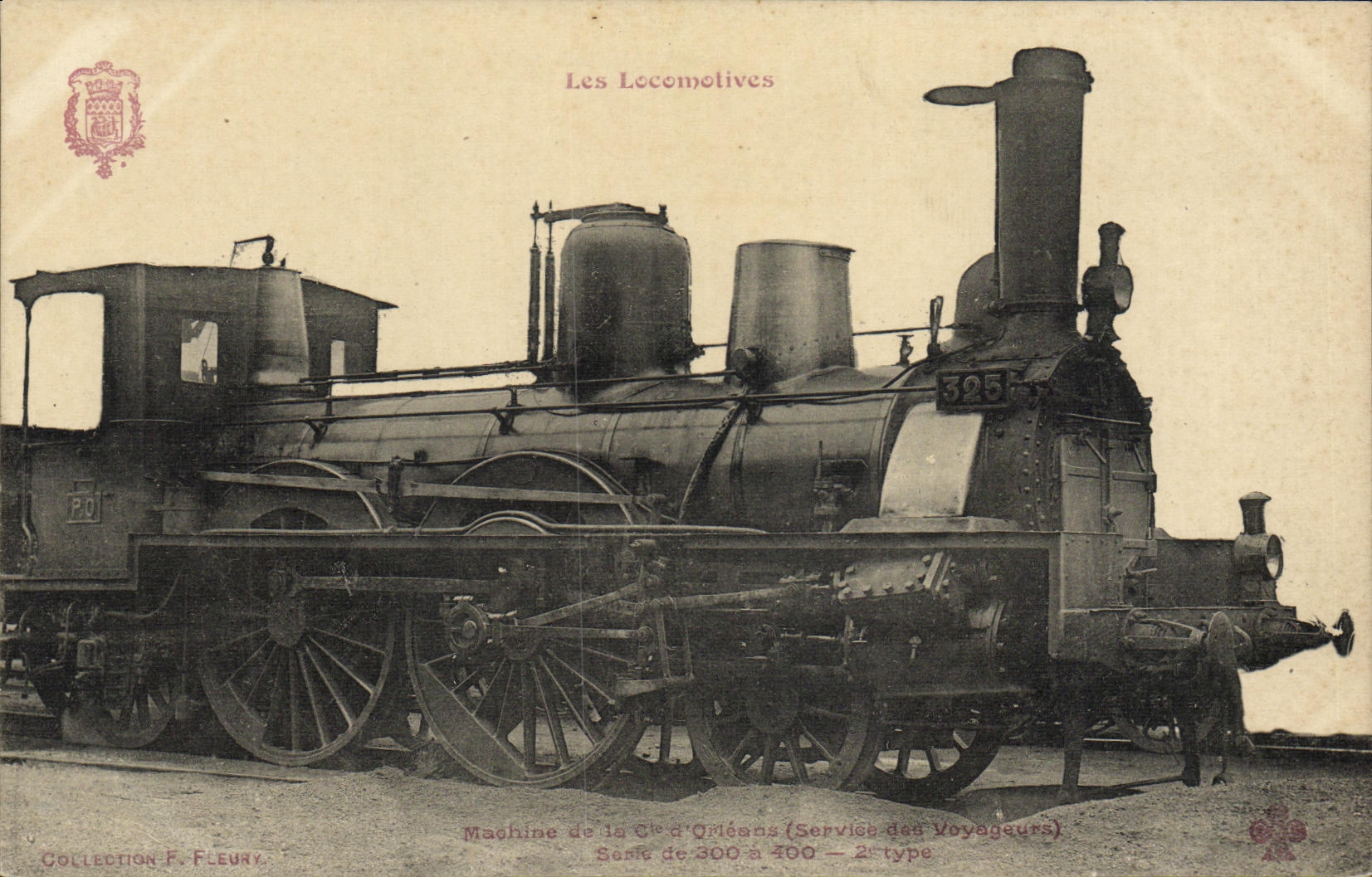 CPA Train Locomotive Machine de la Cie Orleans Service des voyageurs 