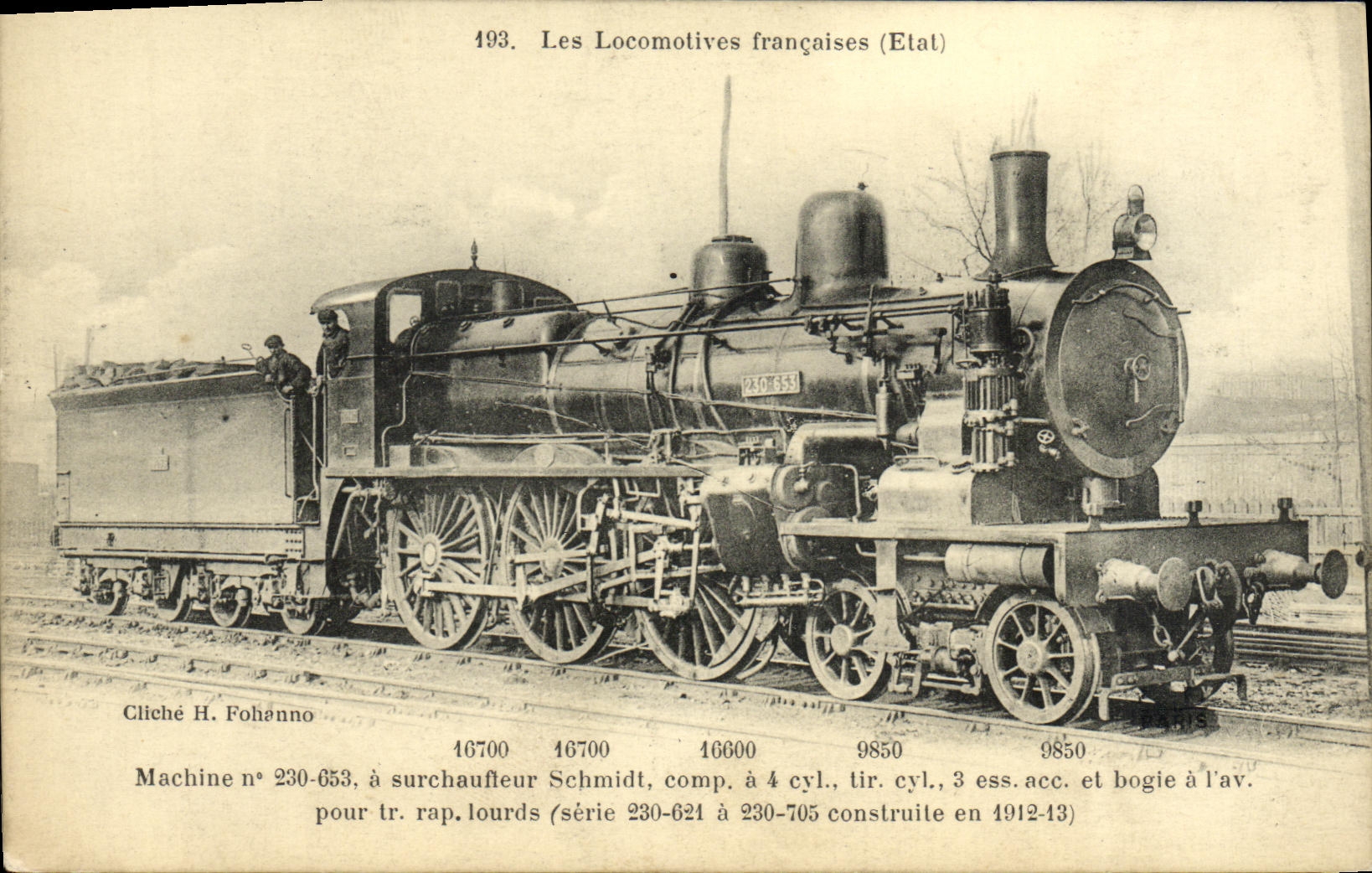 CPA Locomotive Train Machine 230-653