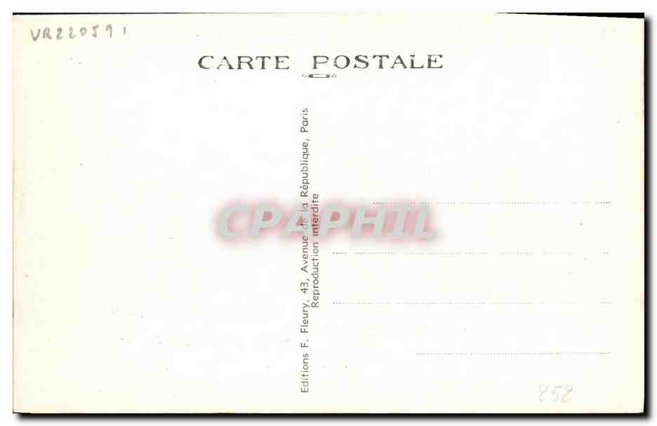 CPA Locomotive Train PO 1er type Pacific  — Rückseite
