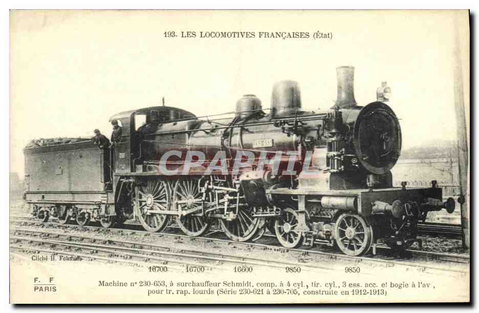 CPA Locomotive Train Machine 230-653 a suchauffeur Schmidt