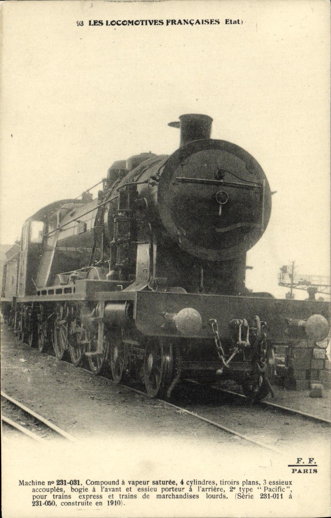 CPA Locomotive Train Machine 231-031