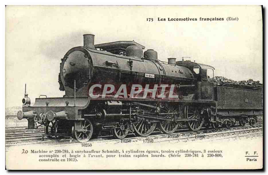 CPA Locomotive Train Machine 230-784 a surchauffeur Schmidt