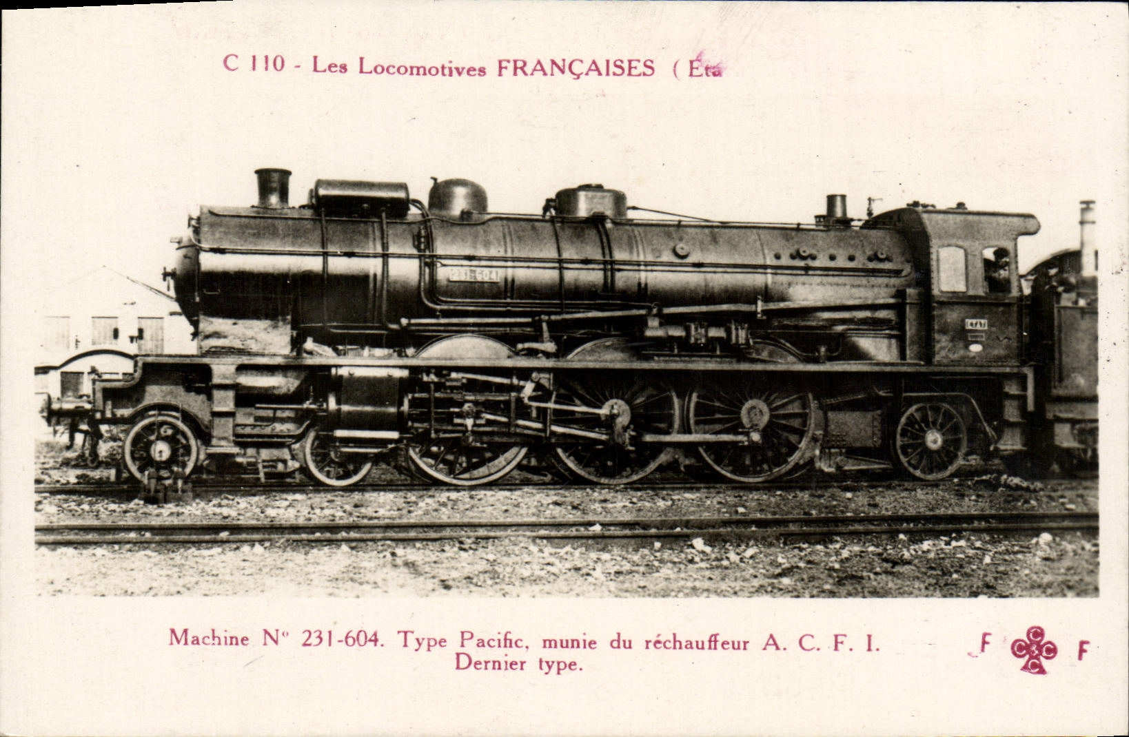CPA Locomotive Train Machine 231-604 type Pacific