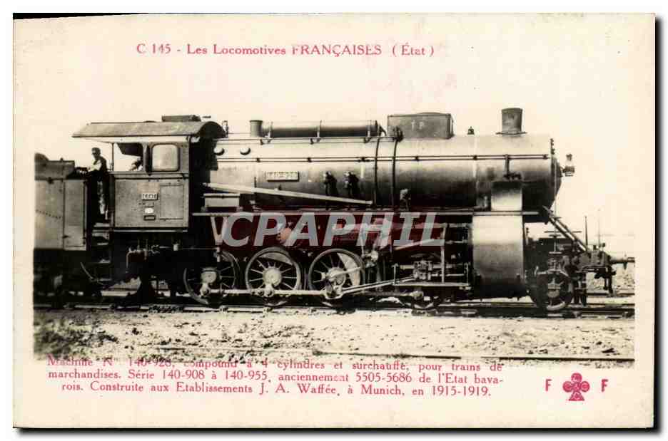 CPA Locomotive Train Machine 140-928