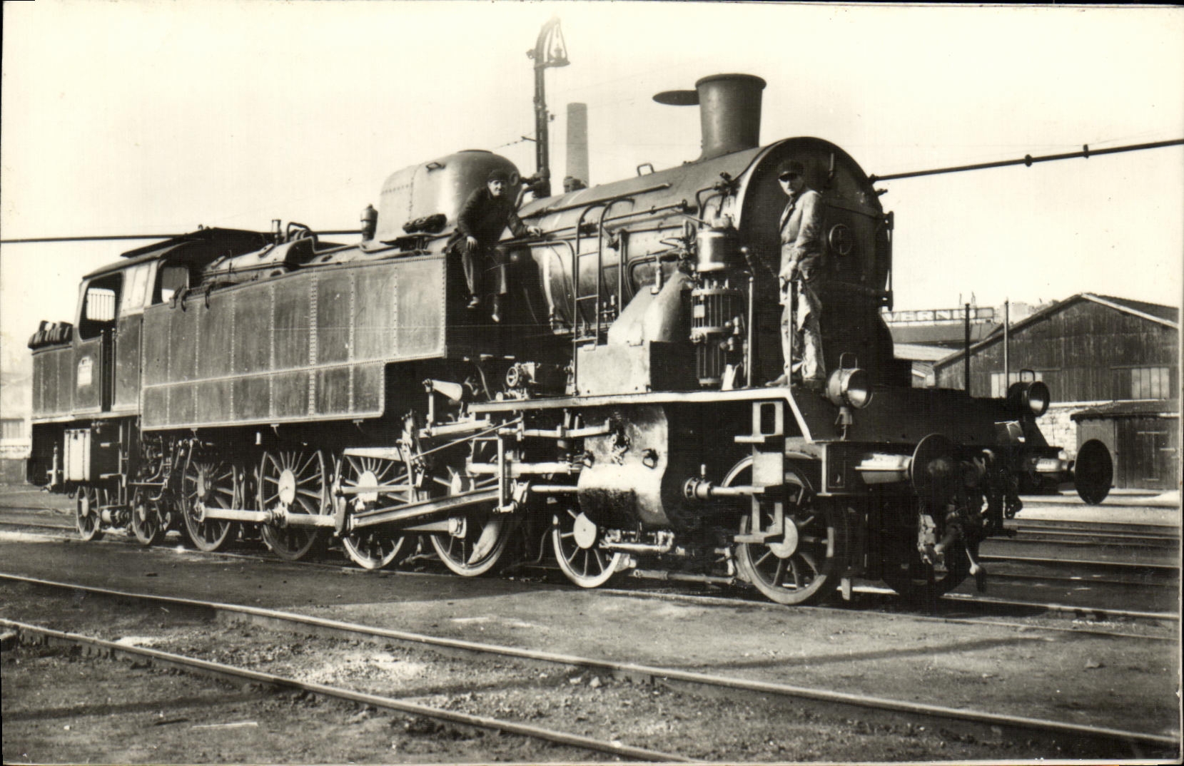 CARTE PHOTO Locomotive Train 