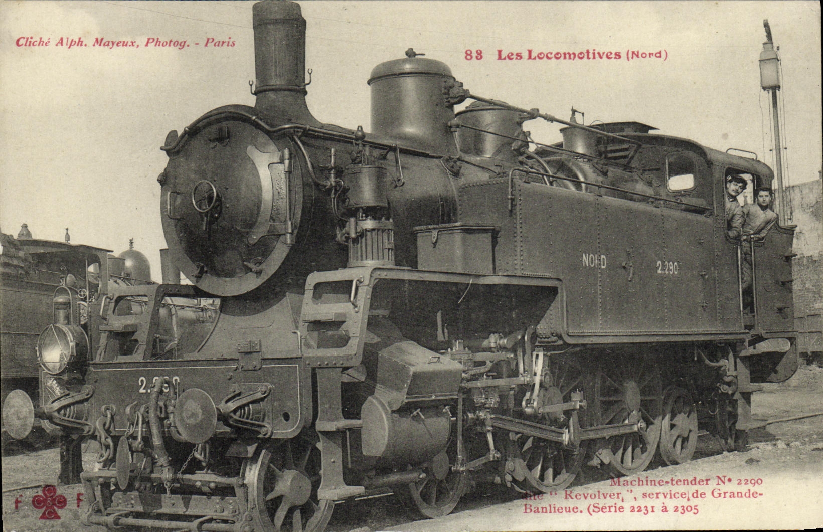 CPA Locomotive Train Machine Tender 