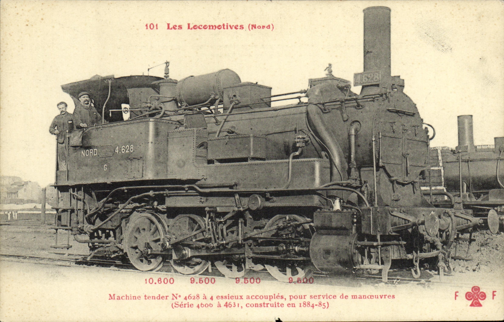 CPA Locomotive Train Machine Tender 4628