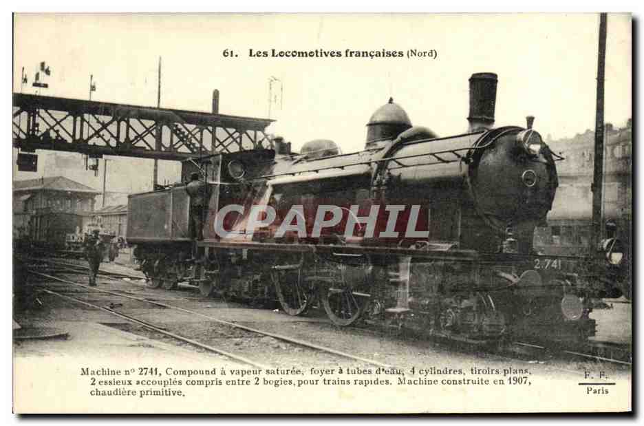 CPA Locomotive Train Machine 2741