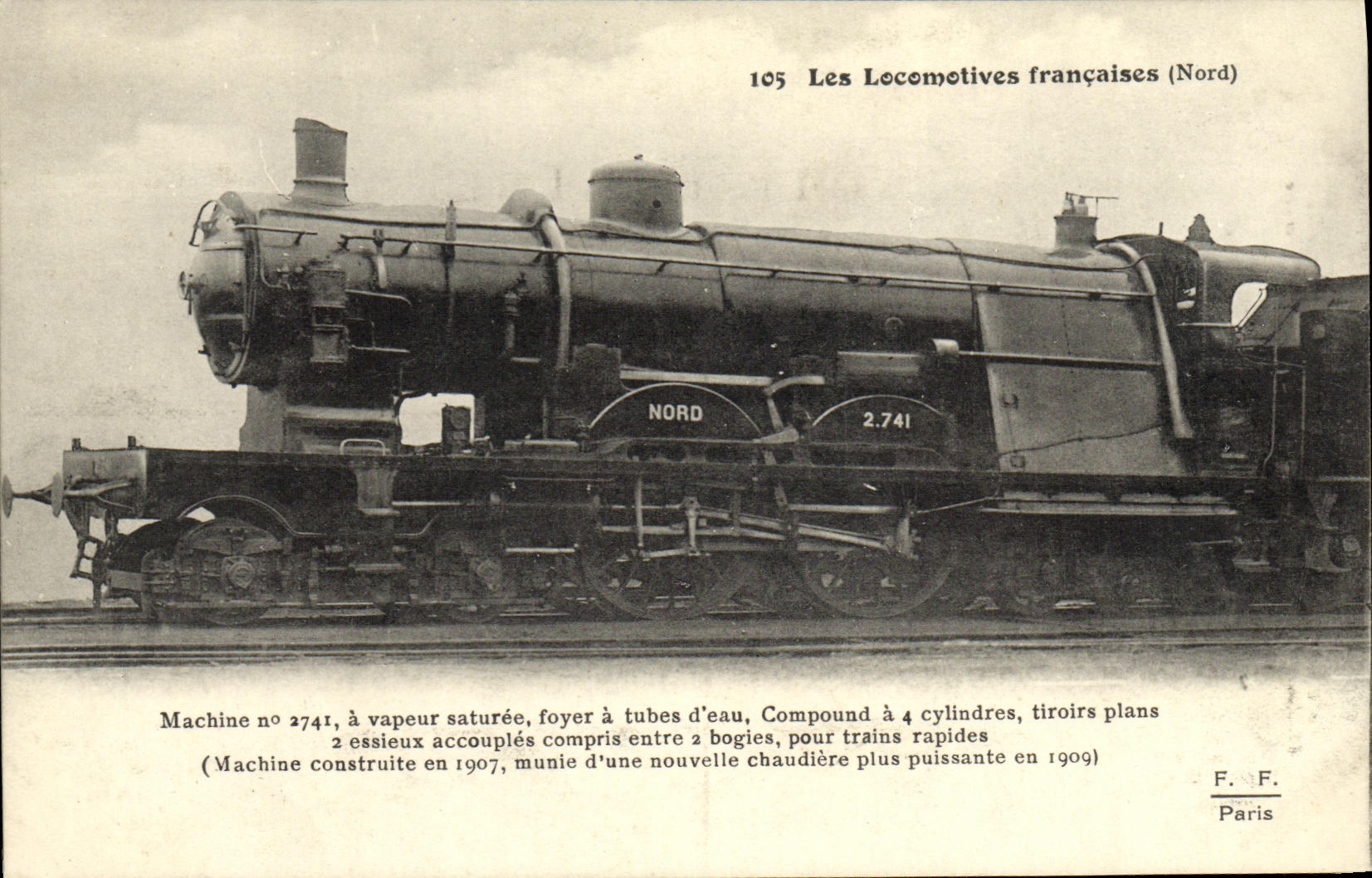 CPA Locomotive Train Machine 2741