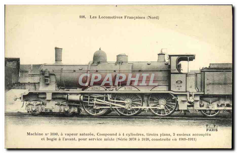 CPA Locomotive Train Machine 3100