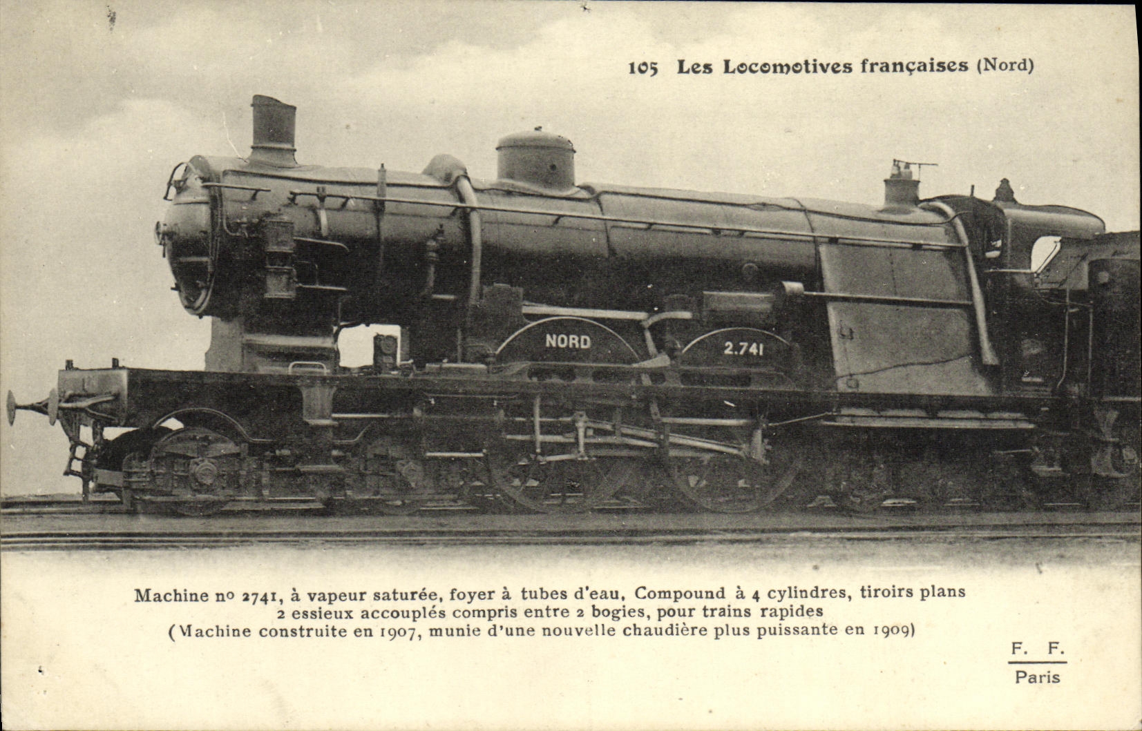 CPA Locomotive Train Machine 2741