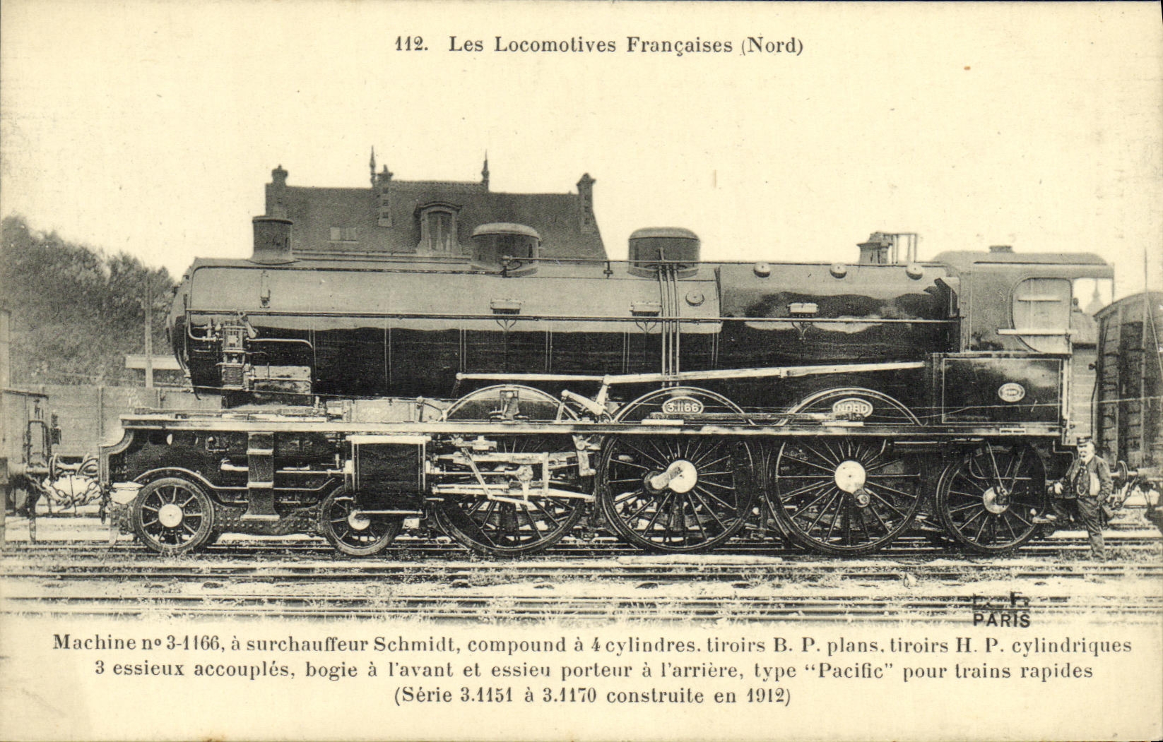 CPA Locomotive Train Machine 3-1166 a surchauffeur Schmidt
