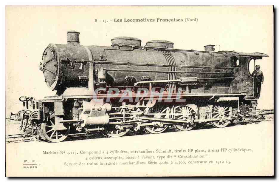 CPA Locomotive Train Machine 4213 