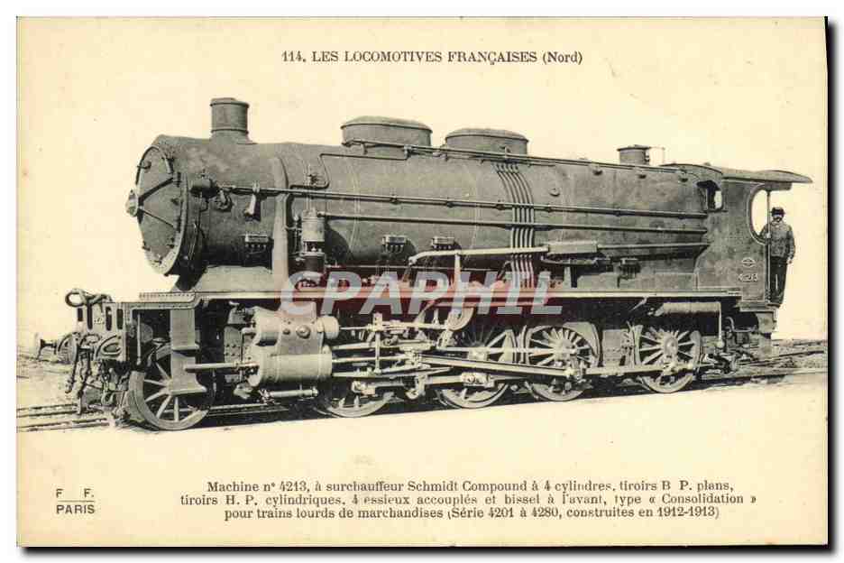 CPA Locomotive Train Machine 4213 a surchauffeur Schmidt