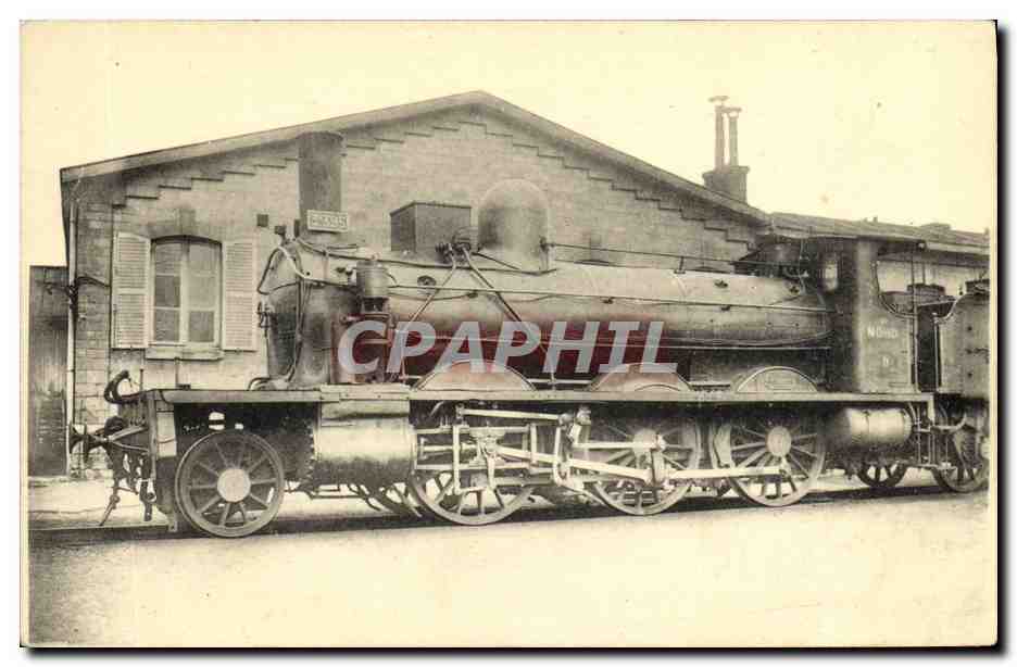 CPA Train Locomotive Machine 3395