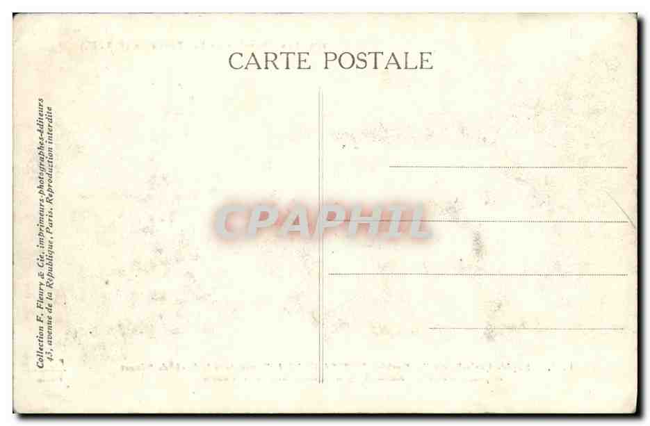 CPA Train Locomotive Rapide Paris Marseille Machine 2989 Foret de Senart — Rückseite