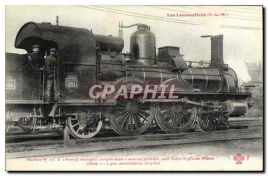 CPA Train Locomotive Machine 221