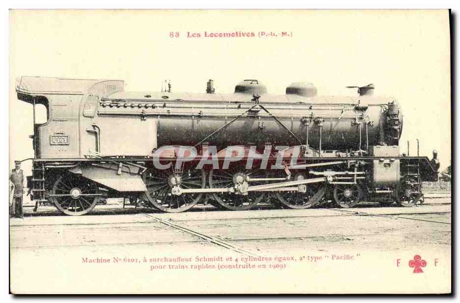 CPA Train Locomotive Machine 6101 a surchauffeur Schmidt