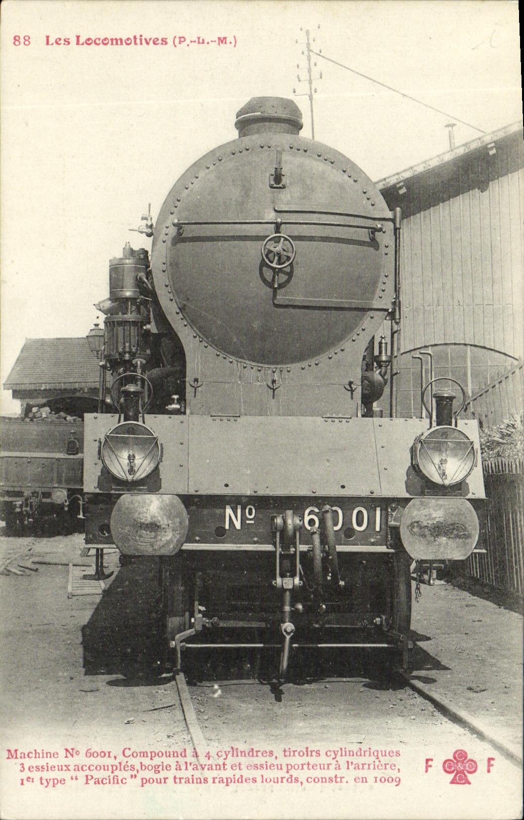 CPA Train Locomotive Machine 6001 a surchauffeur Schmidt