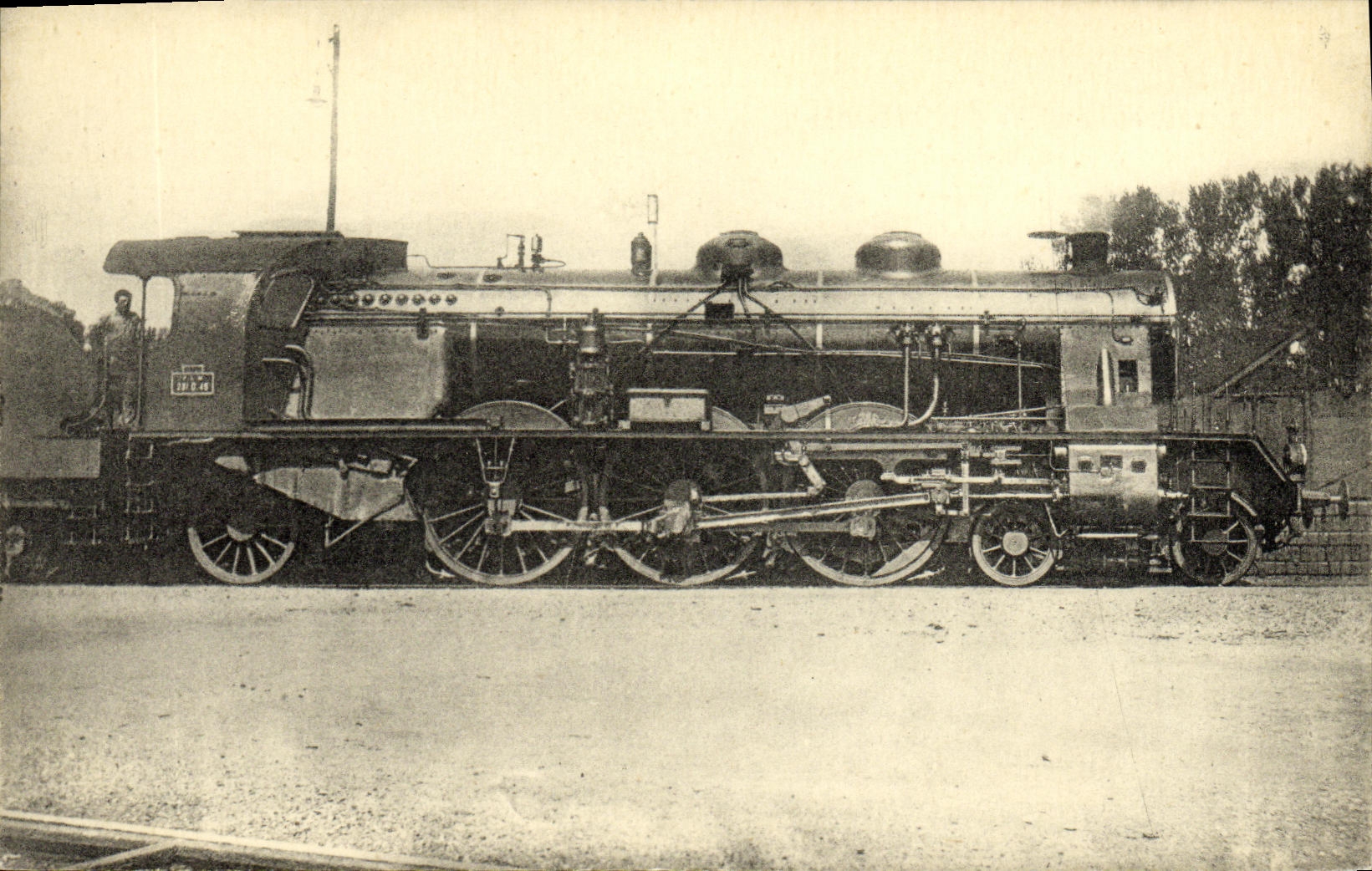 CPA Train Locomotive Machine 231 D 48