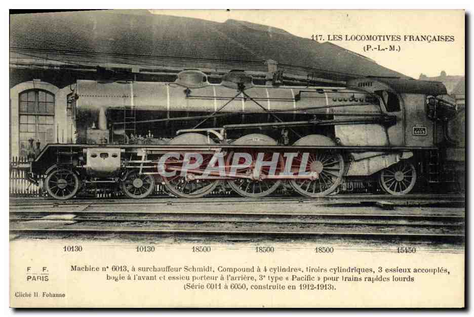 CPA Train Locomotive Machine 6013