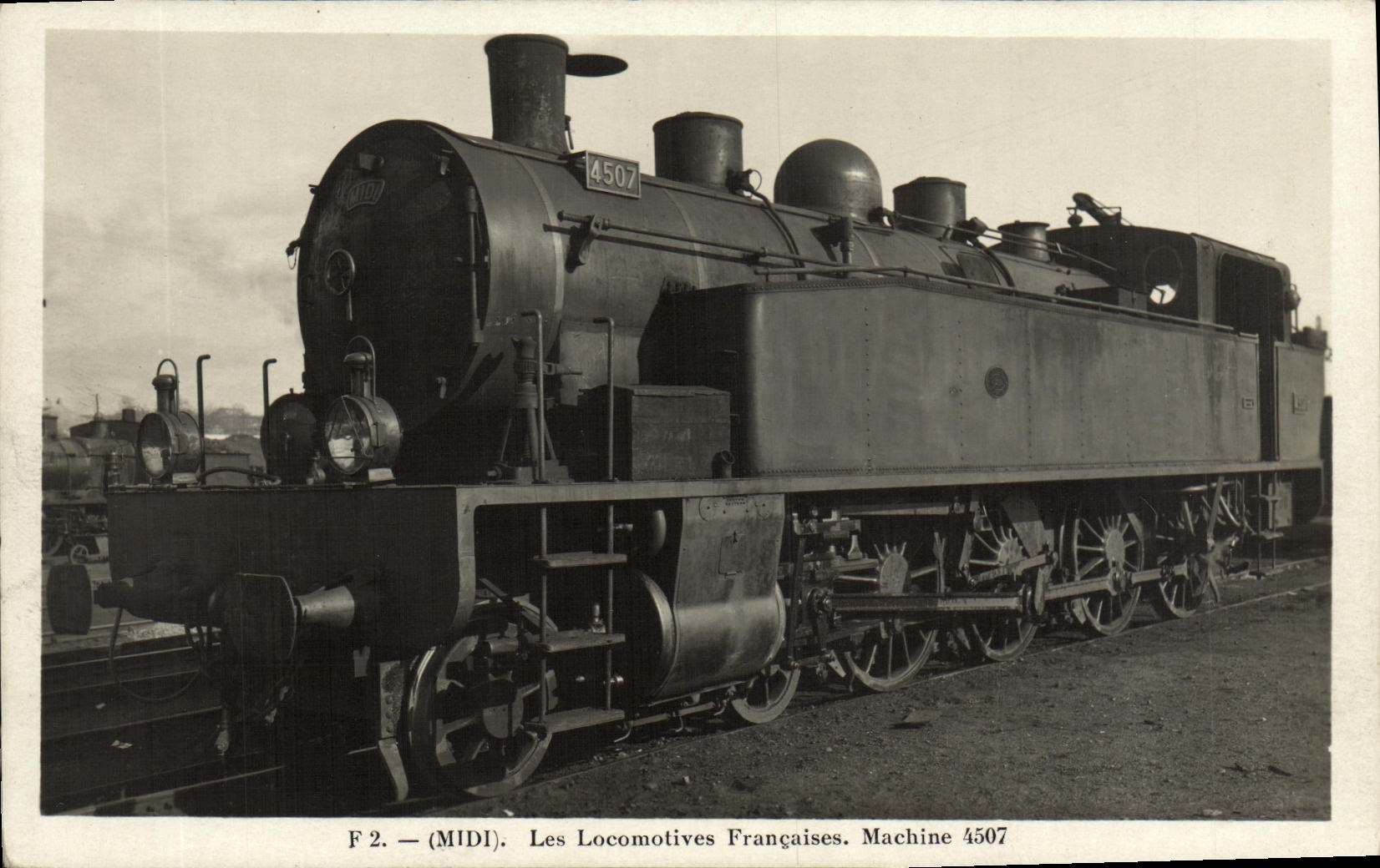 CPA Train Locomotive Machine 4507