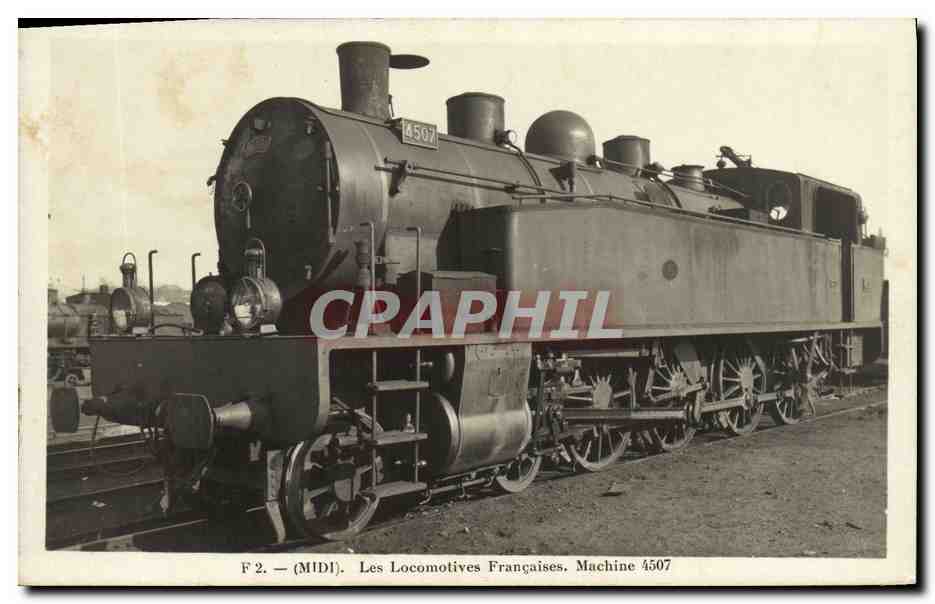 CPA Train Locomotive Machine 4507