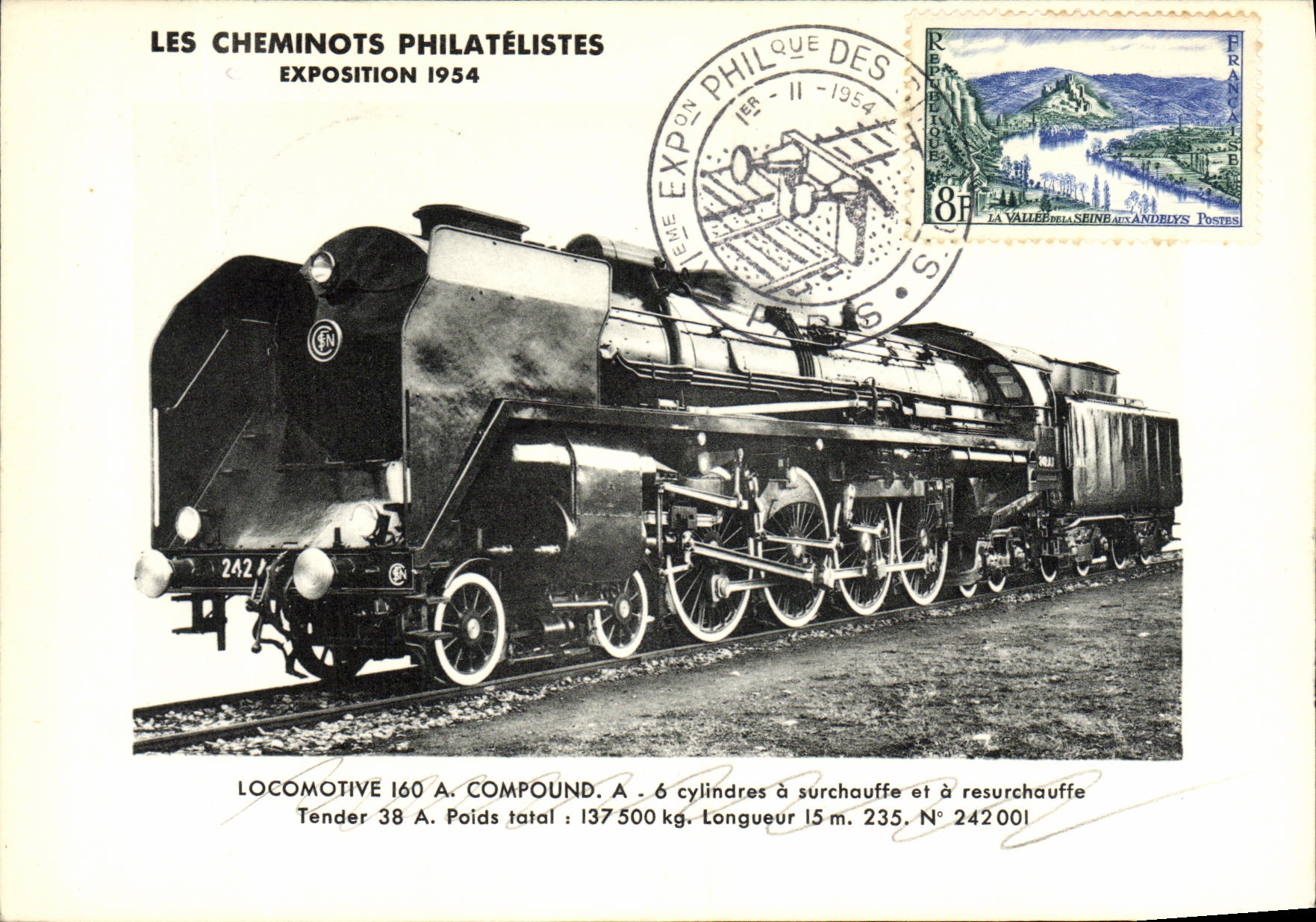 CPA Train Locomotive 160 A 