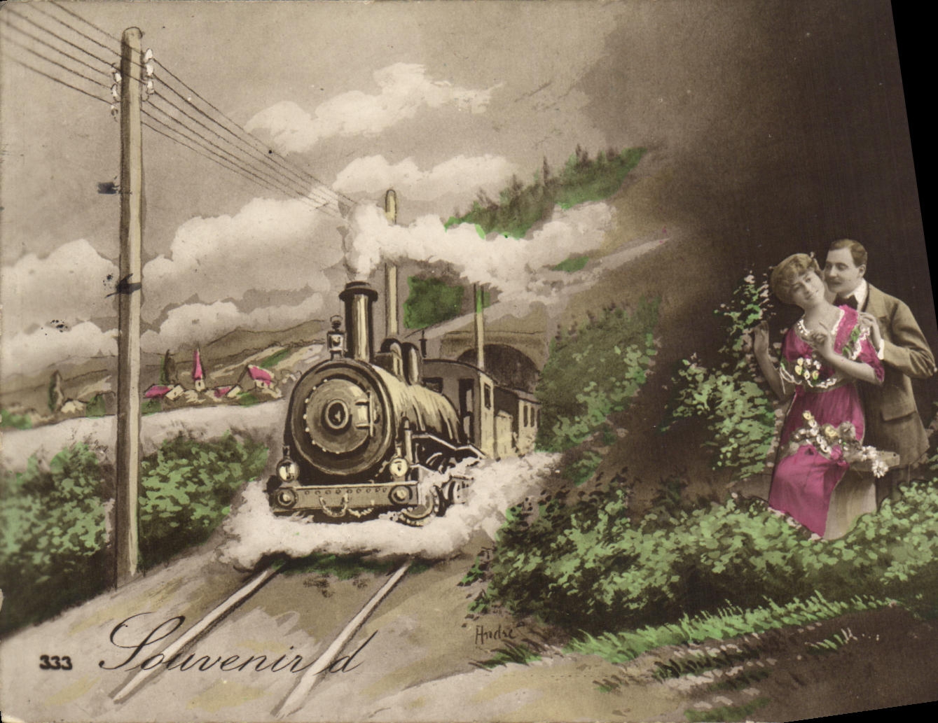 CPA Train Fantaisie Couple 