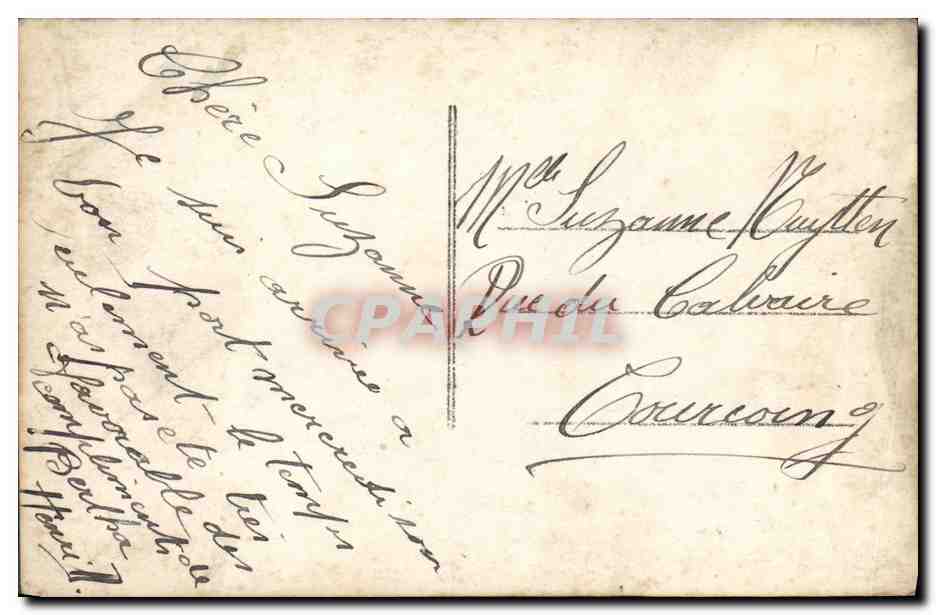 CPA Train Fantaisie Couple  — Verso
