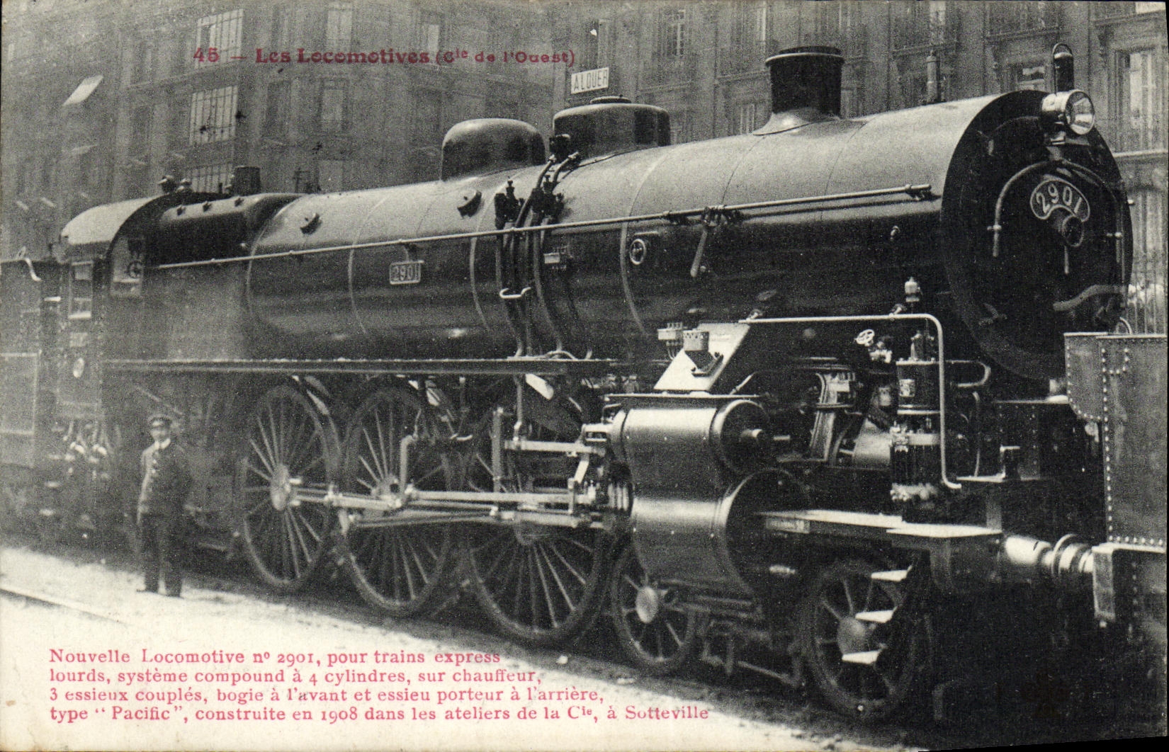 CPA Train Locomotive 2901