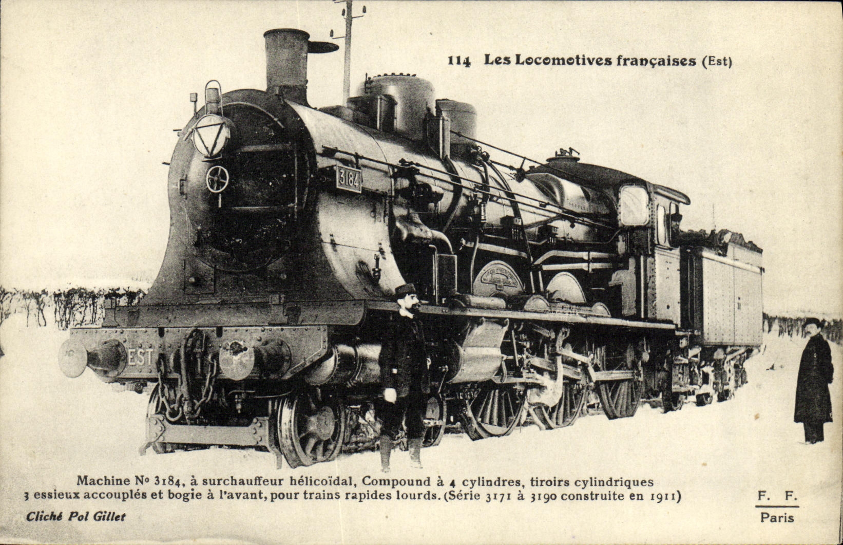 CPA Train Locomotive Machine 3184 a surchauffeur Schmidt