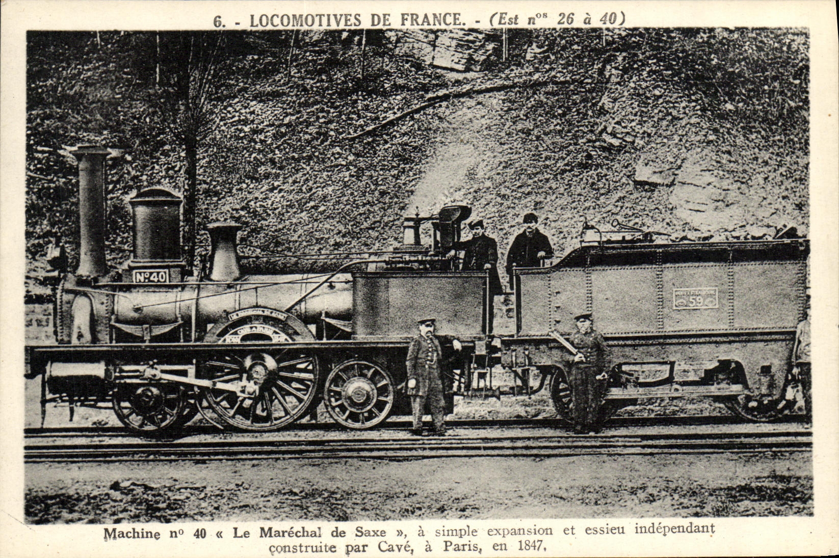 CPA Train Locomotive Machine 40 Le Marechal de SAxe