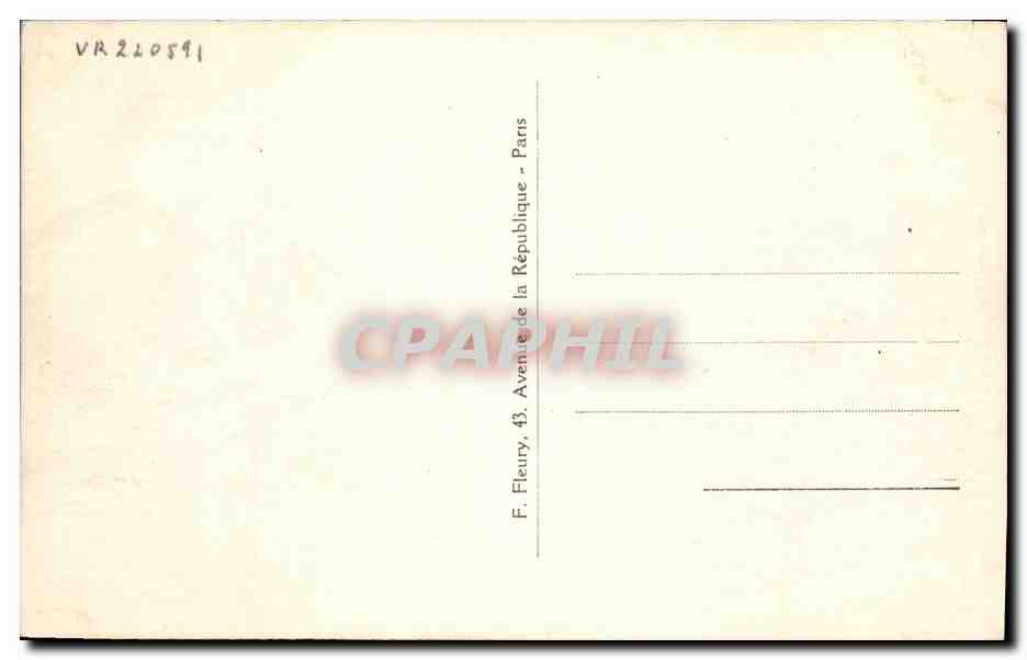CPA Train Locomotive anglaise  — Verso