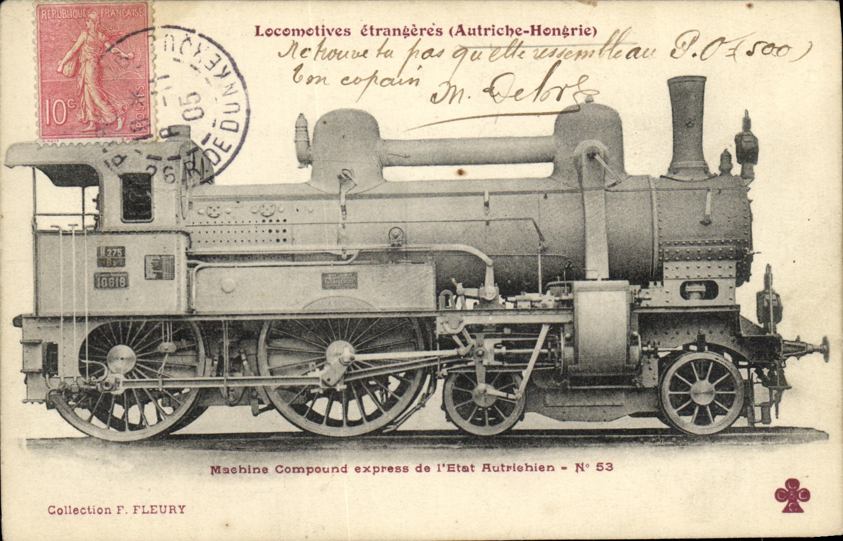 CPA Train Locomotive Autriche Hongire 