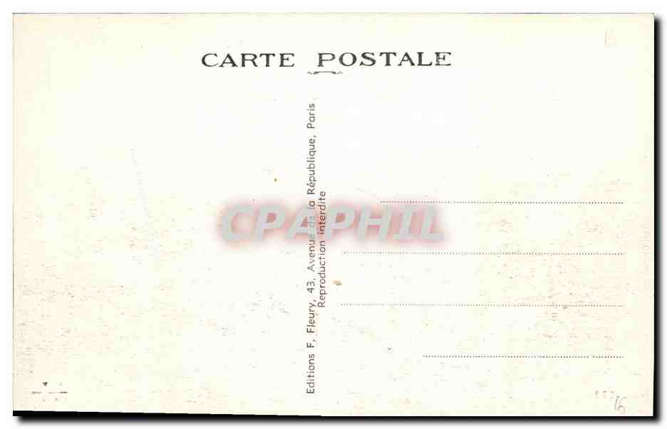 CPA Train Locomotive Type Pacific Chemins de fer tunisiens  — Rückseite